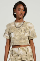 READY FOR WHATEVER CAMO SHORT SLEEVE SHIRT