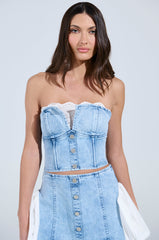 HIGHER GROUND DENIM CORSET