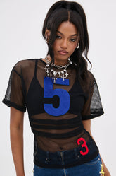 PLAYIN THE FIELD MESH TOP