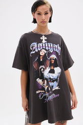AALIYAH FOREVER GRAPHIC TSHIRT DRESS