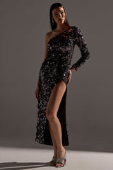 DINNER AND A SHOW SEQUIN MAXI DRESS