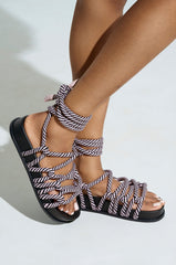 AKIRA EINER PURPLE ROPE SANDAL