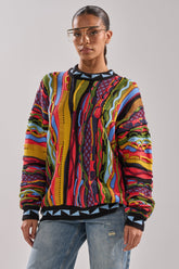 VINTAGE MULTICOLORED OVERSIZED SWEATER