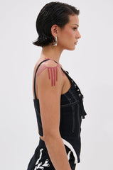 WRAPPED UP DENIM CORSET