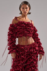 FEELING FUNKY TIE BLOUSE