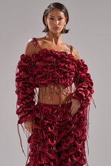 FEELING FUNKY TIE BLOUSE