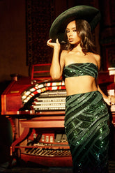 HOTTEST GIRL IN THE CLUB SEQUIN BANDEAU