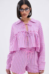 TAKE ME TO IBIZA TIE FRONT TOP