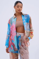 LILY CHIFFON BUTTON DOWN TOP