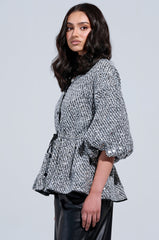 DOUBLE TROUBLE BLOUSE