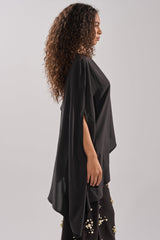 SOMETHING DIFFERENT OVERSIZED ASYMMETRICAL TEE