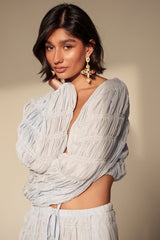 ICED OUT TIE FRONT TOP