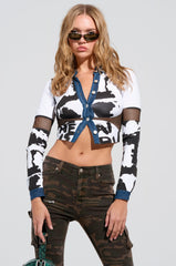 FEELING FRESH BUTTON DOWN TOP