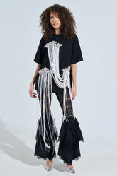 FRINGE DRAPED TOP