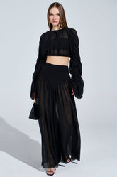 LAURA RUCHED PALAZZO PANT