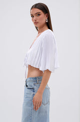 MARY LOO TIE FRONT BLOUSE