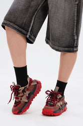 AZALEA WANG NAMIDA BURGUNDY SNEAKER