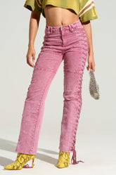STAND OUT LACED UP JEANS