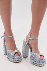 AZALEA WANG SOMETHING BLUE CHUNKY SANDAL