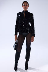 SLIMM LIQUID VELVET BLAZER