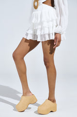 AZALEA WANG TEATREE BEIGE CLOG