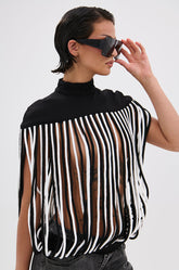 POWER TRIP FRINGE BLOUSE