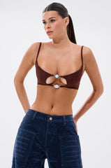 READ BETWEEN THE LINES CLOCK BRALETTE