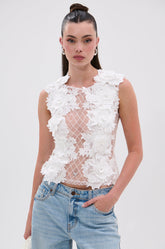 UNTAMED FLORAL LACE TOP
