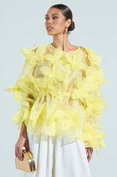 BLOOM BLOUSE IN BABY YELLOW