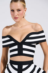 WAITING FOR YOU STRIPE BLOUSE