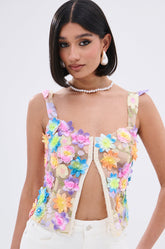 FLOWER POWER SHEER CORSET