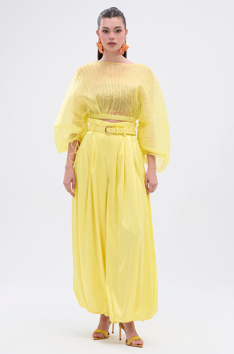 FEELING WILD SATIN CROP TOP