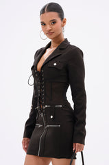 A LITTLE BIT OF BUSINESS BLAZER DRESS