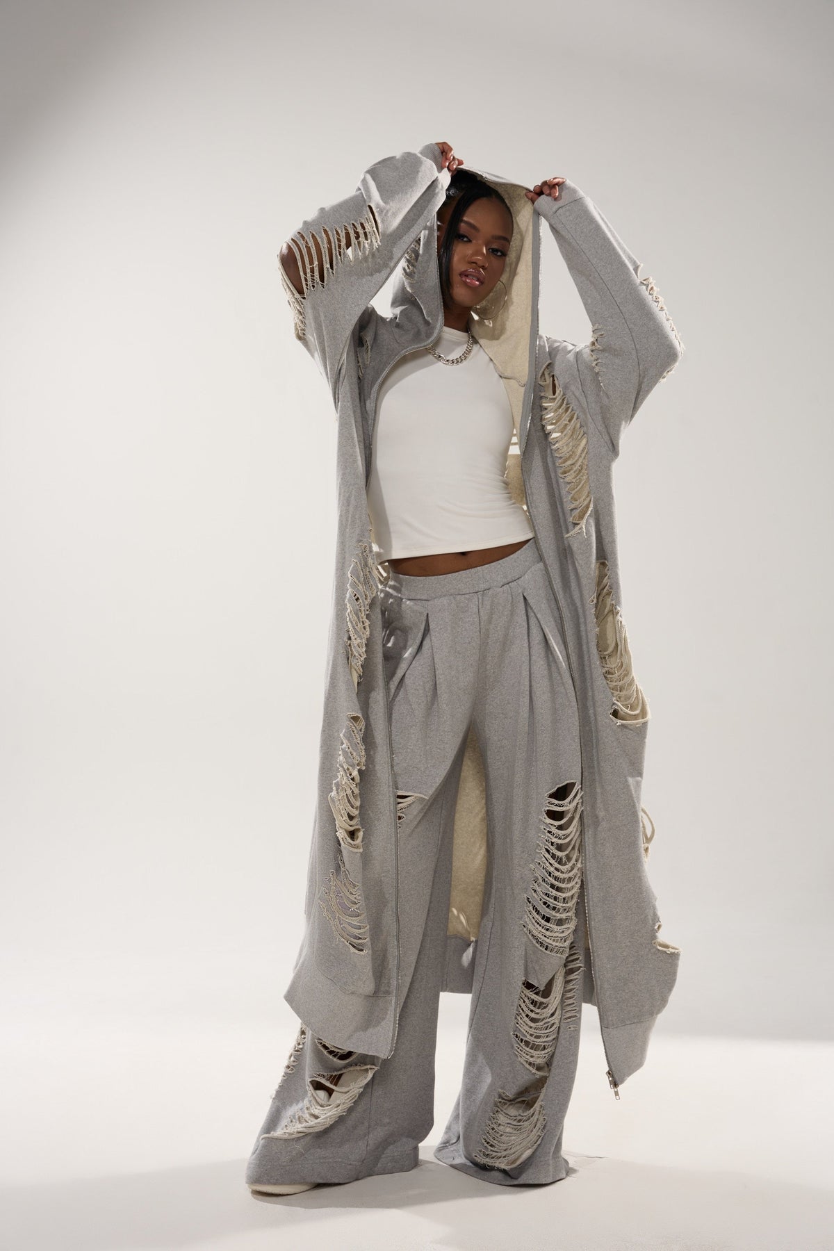 STRESS HIM OUT LONGLINE SWEATSHIRT