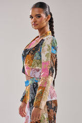 LOLITA PATCHWORK BROCADE BLAZER