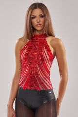 FIRECRACKER RHINESTONE BLOUSE