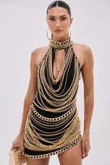 STAND OUT CHAIN MINI DRESS