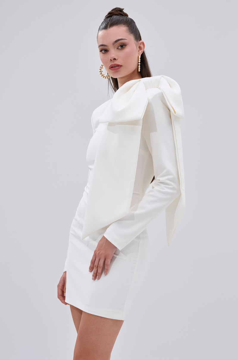 PUT A BOW ON IT MINI DRESS