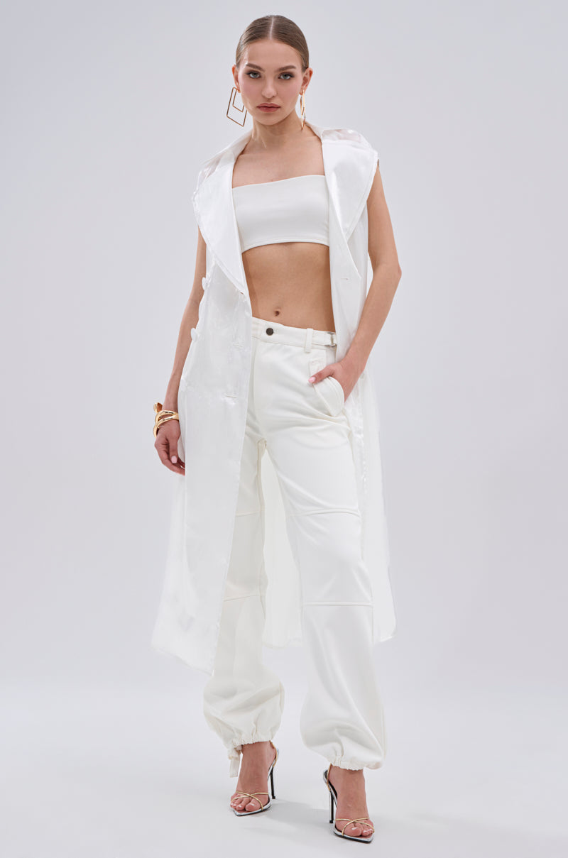 FLOATING ORGANZA TRENCH VEST