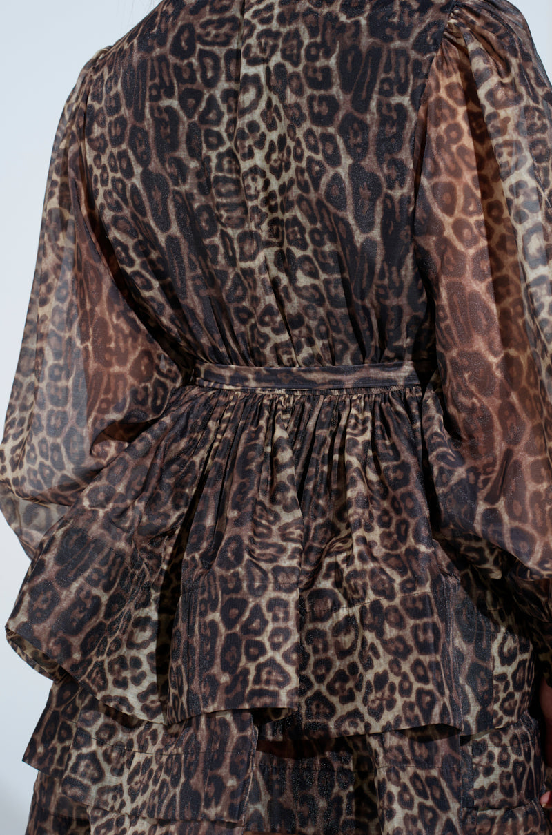 CHICEST OF CHIC LEOPARD PRINT MINI DRESS