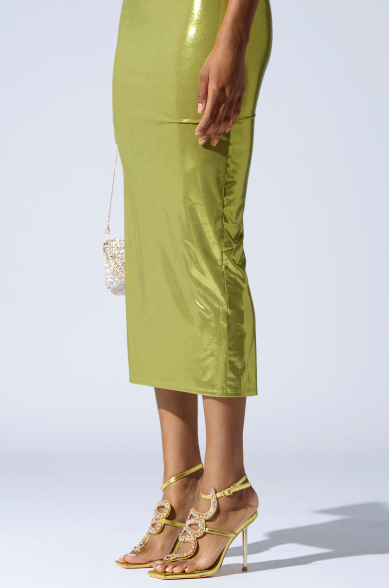 AZALEA WANG COBRA CITRINE STILETTO SANDAL