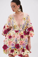 FLORAL BABY MINI DRESS