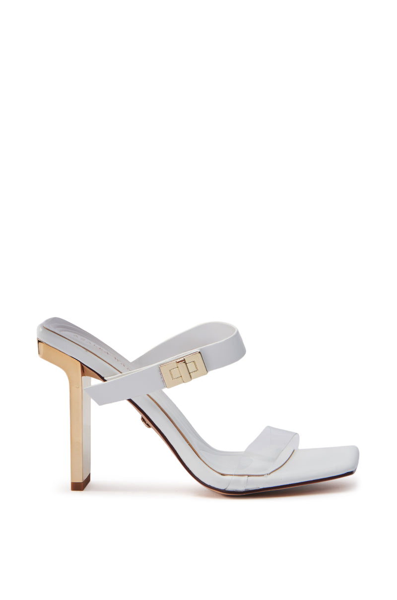 AZALEA WANG FANAKA WHITE CHUNKY SANDAL