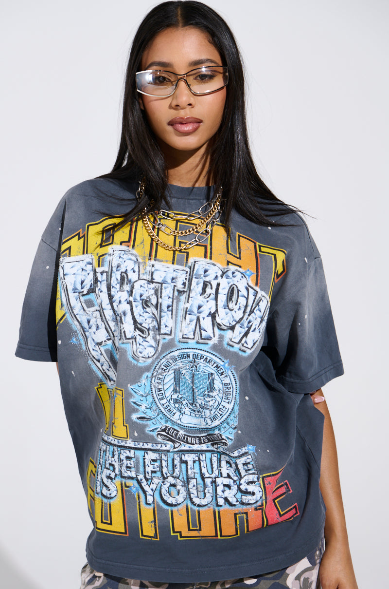 THE FUTURE IS YOURS OVERSIZED GRAPHIC TEE