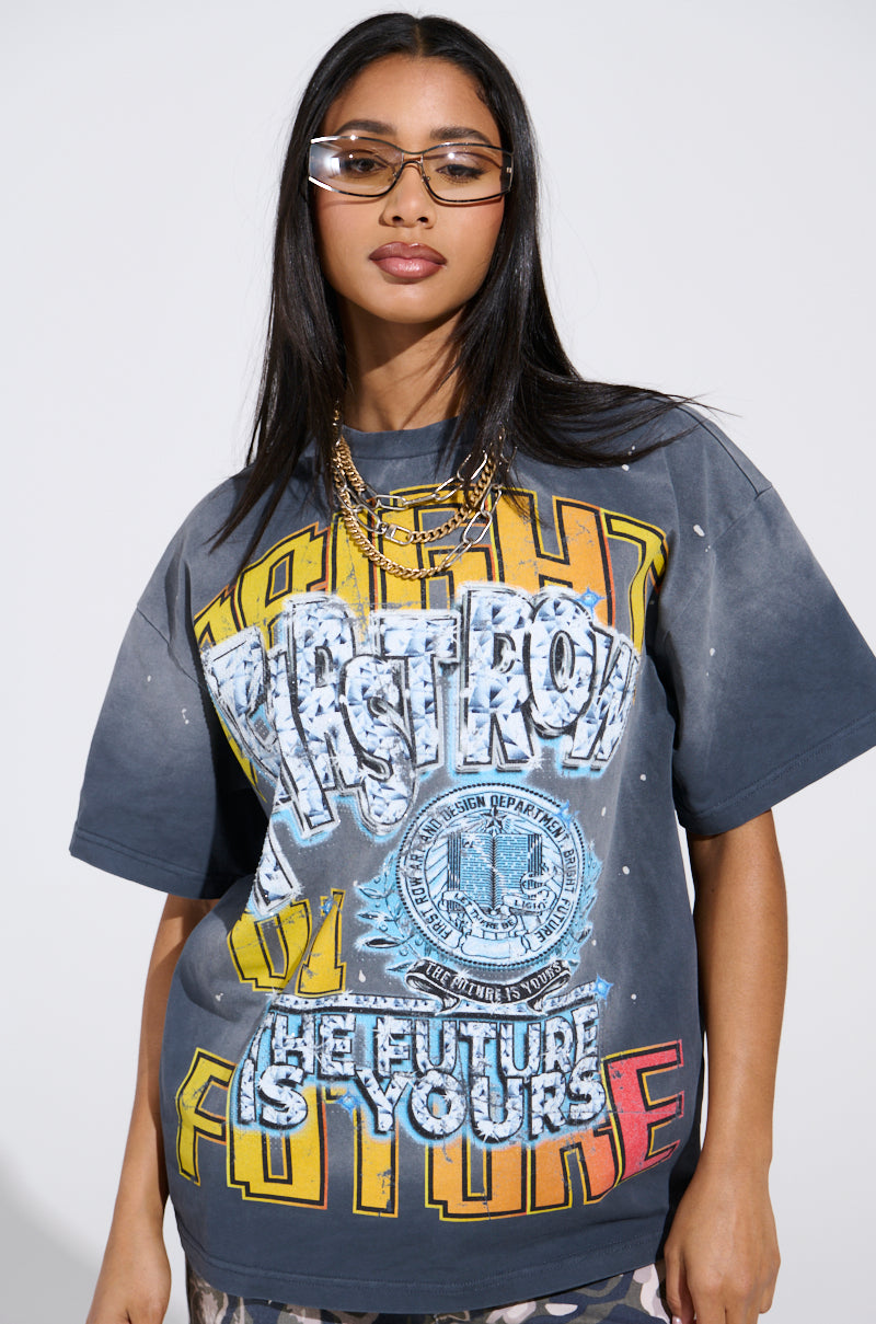THE FUTURE IS YOURS OVERSIZED GRAPHIC TEE
