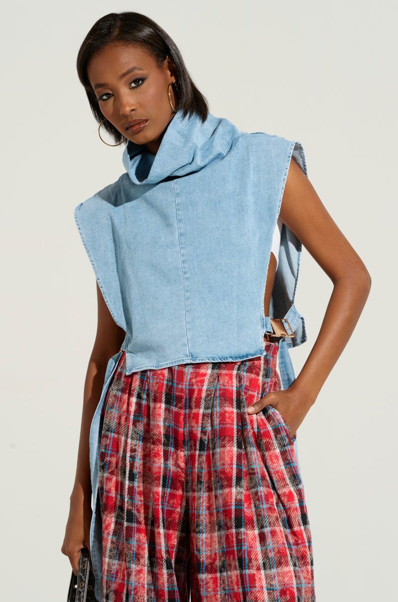 MY BEST SELF SLEEVELESS STATEMENT TOP