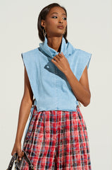 MY BEST SELF SLEEVELESS STATEMENT TOP