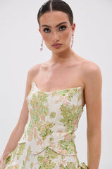 VENETIAN FLORAL BROCADE CORSET
