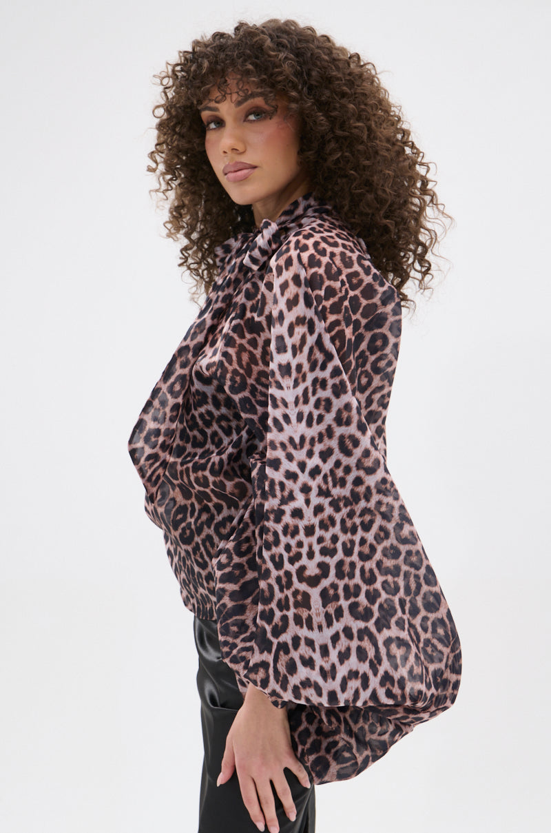 ROXY CHEETAH BLOUSE