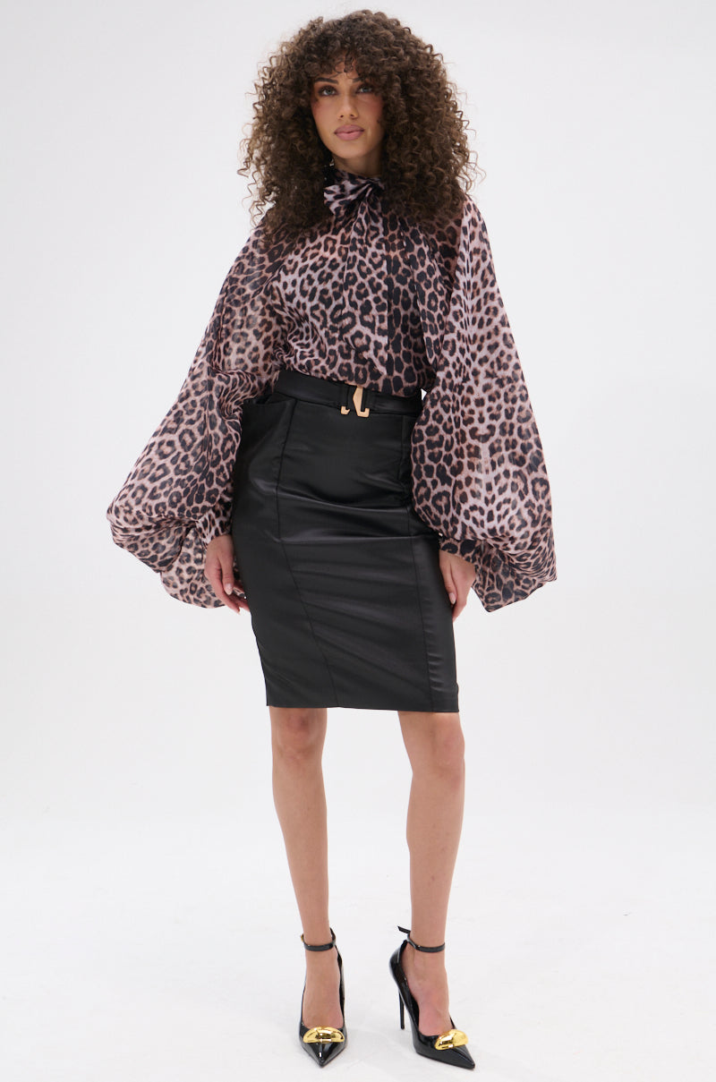 ROXY CHEETAH BLOUSE